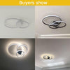 Modern White/Coffee Surface mounted Crop Circles Ceiling Lamp