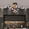 Nordic Light Luxury LED Glass Modern Hanging Ceiling Lamps Fixures