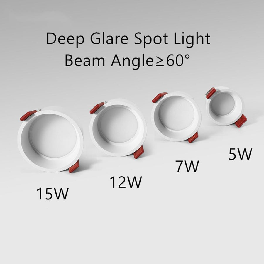  Flickering Deep Glare LED COB Recessed Downlight 