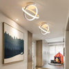 Round Double Ring Minimalist Porch Entrance Hall Balcony Led Ceiling Lamp