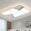 Black/White Rectangle modern led ceiling lights for living room With RC