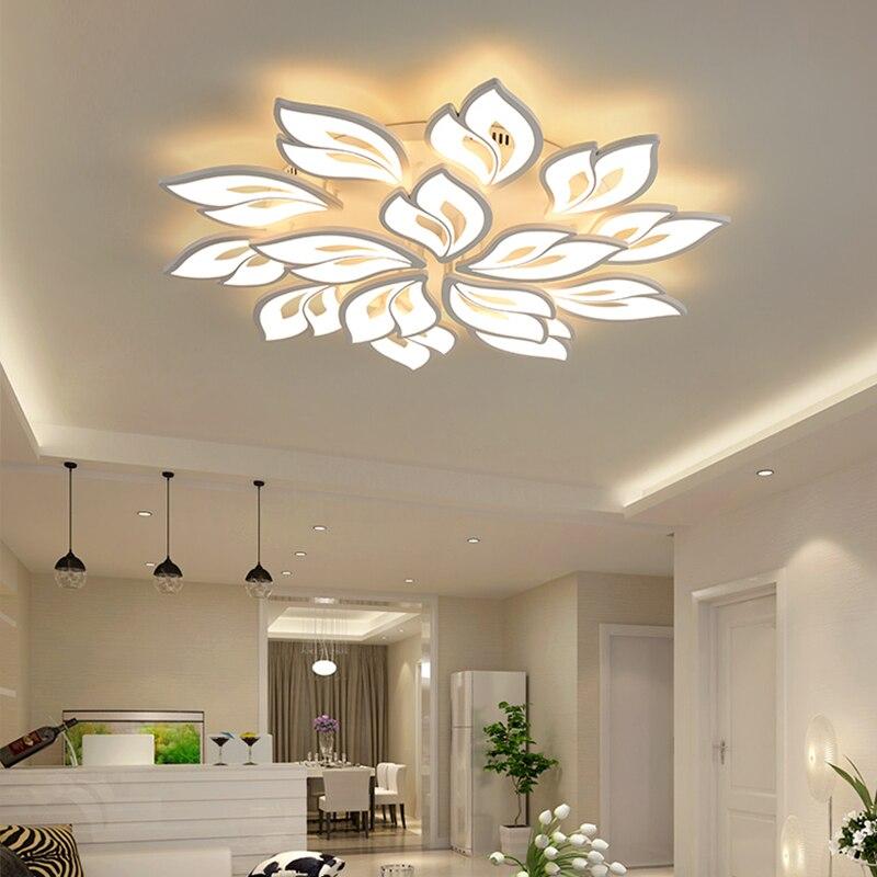 3-15 Blütenblätter Blumen Einzigartiges Design LEDs Kronleuchter Leuchten