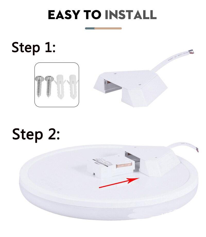 Motion Sensor Surface Mounted LED Ceiling Light Fixtures 