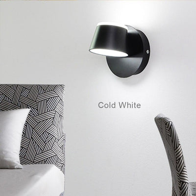 Led indoor wall lamps 8W bedroom bedside stair wall light fixture black white up and down lighting nordic modern wall sconce