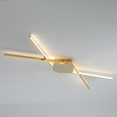 Aisle Chrome/Gold Plated Minimalist Modern LED Ceiling Lights