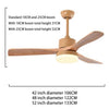 LED Wooden Ceiling Fans lamp For Living Room