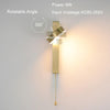 Nordic Minimalist Design Golden Stair wall Light with Switch