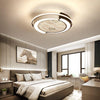 Modern intelligent LED dimming remote control ceiling fan light