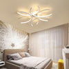 Aluminum Wave White surface mounted Unique Design Led Ceiling Lights