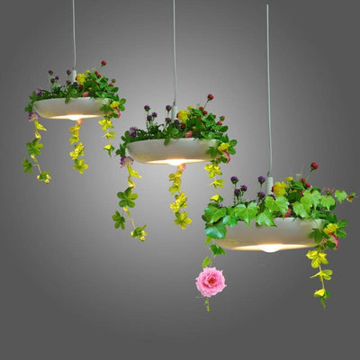 Gardens of Babylon Plants LED Hanging Lamp Pots