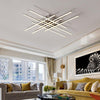 Chrome Finished Crystal Aluminum Modern led Chandelier Lighting