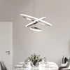 Creative hotel bar simple ring circular decorative dimming remote control contemporary pendant lamp