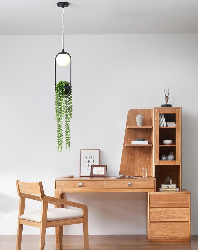 Nordic simple iron Artificial plants Pendant Lights