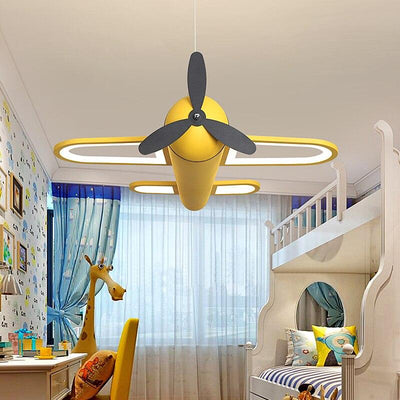 Kidsroom Cartoon Plane LED Pendant Lighting Fixtures