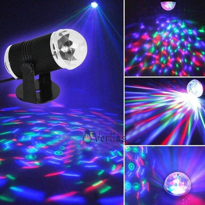 Mini RGB LED Crystal Magic Ball Stage Effect Lighting