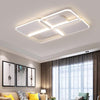 White/Black Lustre Modern LED Rectangular Ceiling Chandeliers Lighting