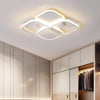 White/Black Lustre Modern LED Rectangular Ceiling Chandeliers Lighting