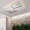 White/Black Lustre Modern LED Rectangular Ceiling Chandeliers Lighting