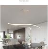 Leaf Shape Matte Black Hanging Pendant Lights For Dining Room Kitchen Room Home