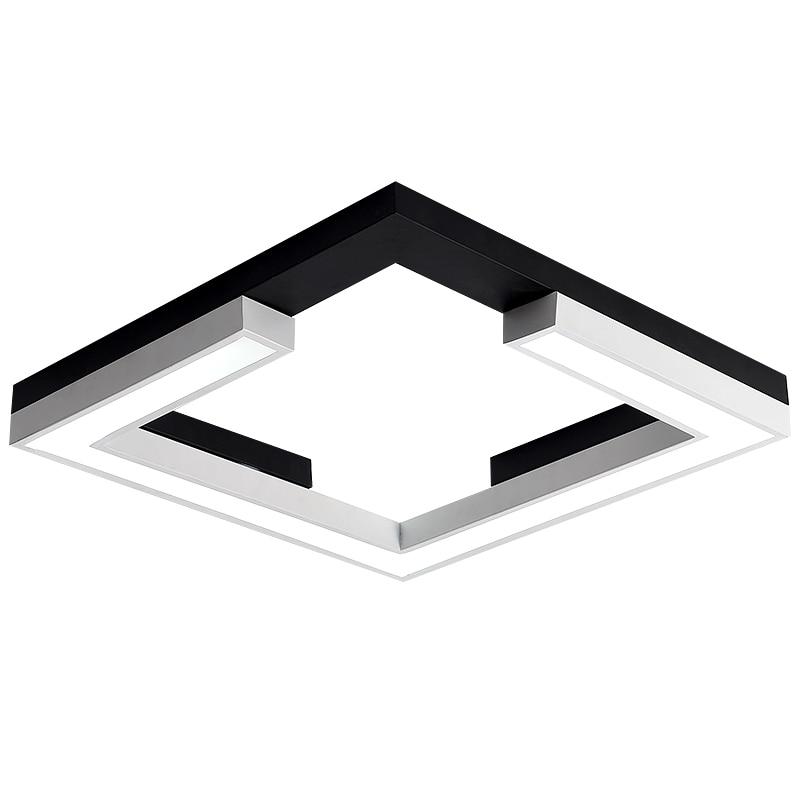 Square White+Black surface mounted Modern LED Ceiling Lights