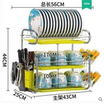 3-Layer Dishes Rack