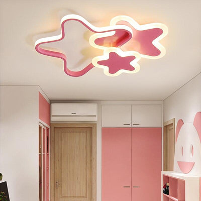 Rose Stars Modern Led Ceiling Lights