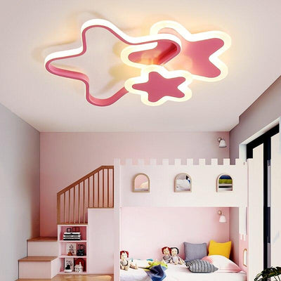 Rose Stars Modern Led Ceiling Lights