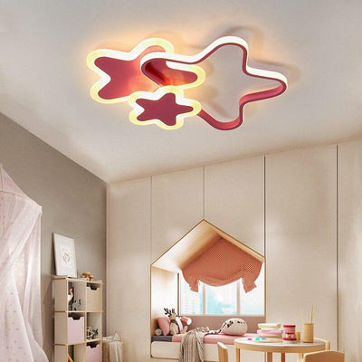 Rose Stars Modern Led Ceiling Lights