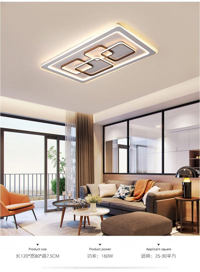 Modern LED Acrylic Square Round Ceiling lamp for home