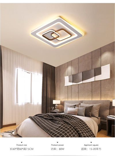 Modern LED Acrylic Square Round Ceiling lamp for home