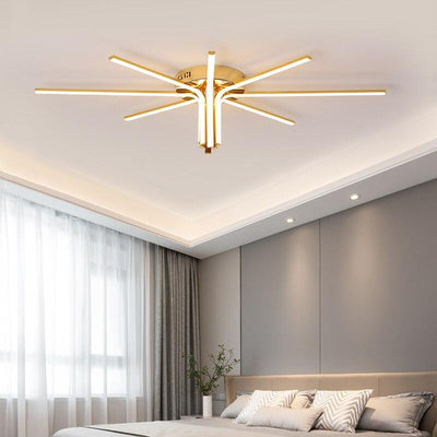 Chrome/Gold Plated led chandelier 90-260V  for living room bedroom study room