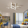 Lustre Chrome Finished Dimmable Modern led Chandelier For Living Room