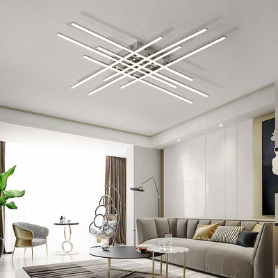 Modern LED Chrome Dimming Ceiling Lamp Fixtures