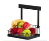 Black Stainless Steel Wall Mounted Kitchen Storage Rack Dish Drainer Plate