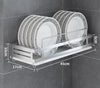 304 Stainless Steel Wall Mount Kitchen Storage Rack Dish Drainer