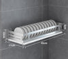 304 Stainless Steel Wall Mount Kitchen Storage Rack Dish Drainer