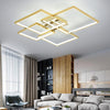 Square Modern Gold/Chrome Plated LED Ceiling lamp