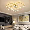 Square Modern Gold/Chrome Plated LED Ceiling lamp