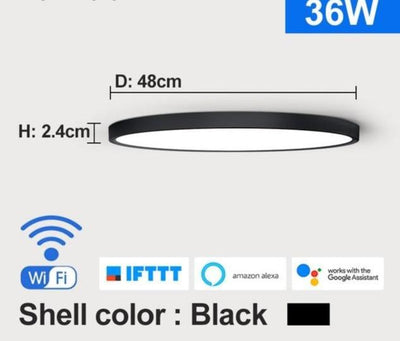 App Google Home Alexa Echo AI Voice Control Surface Mounting Ceiling Lamp