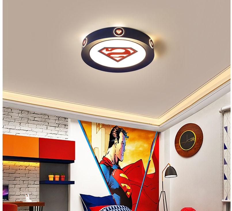 Children Super-hero LED ceiling lamp