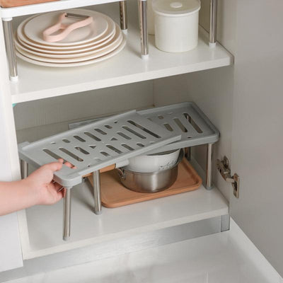 Adjustable Home Closet Organizer Storage Shelf for Kitchen