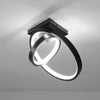 Small & Big Black Rings LED Ceiling Light Fixtures for bedside Aisle corridor balcony Entrance