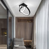 Small & Big Black Rings LED Ceiling Light Fixtures for bedside Aisle corridor balcony Entrance