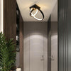 Small & Big Black Rings LED Ceiling Light Fixtures for bedside Aisle corridor balcony Entrance