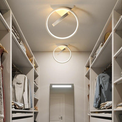 Small & Big Black Rings LED Ceiling Light Fixtures for bedside Aisle corridor balcony Entrance