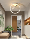 Small & Big Black Rings LED Ceiling Light Fixtures for bedside Aisle corridor balcony Entrance