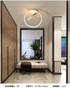 Small & Big Black Rings LED Ceiling Light Fixtures for bedside Aisle corridor balcony Entrance