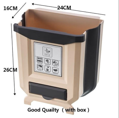 5L 9L Wall Mounted Folding Waste Bin