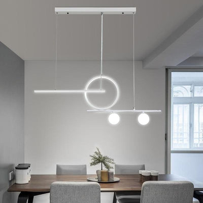 Modern LED Pendant Ring Bar Lighting