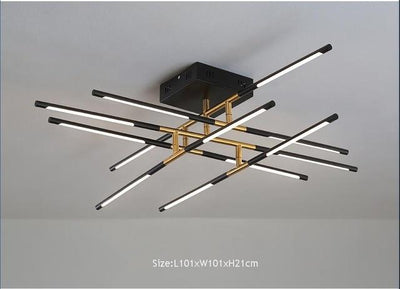 Building Blocks Gold Chandelier